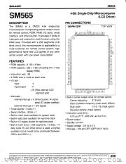 SM565 datasheet pdf SHARP