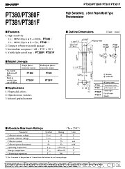 PT381 datasheet pdf SHARP