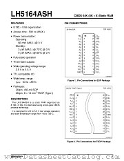 LH5164ASH datasheet pdf SHARP