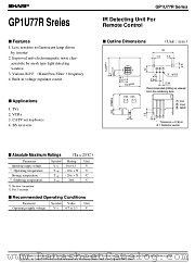 GP1U77R-SREIES datasheet pdf SHARP