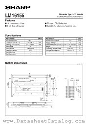 LM16155 datasheet pdf SHARP