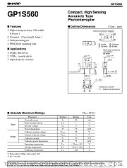 GP1S560 datasheet pdf SHARP