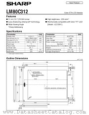 LM80C312 datasheet pdf SHARP