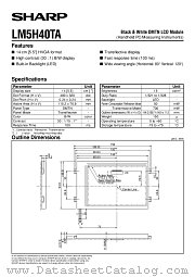 LM5H40TA datasheet pdf SHARP