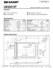 LM32019T datasheet pdf SHARP