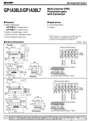 GP1A38L7 datasheet pdf SHARP