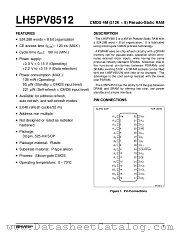 LH5PV8512 datasheet pdf SHARP