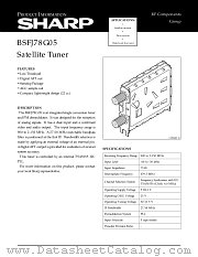BSFJ78G05 datasheet pdf SHARP