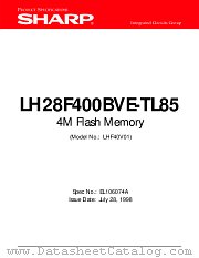 LH28F400BVE-TL85 datasheet pdf SHARP