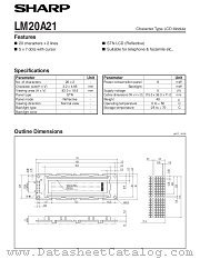 LM20A21 datasheet pdf SHARP