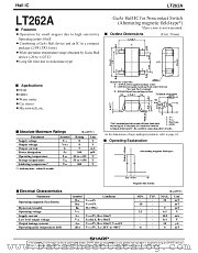 LT262A datasheet pdf SHARP