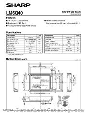 LM6Q40 datasheet pdf SHARP