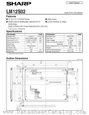 LM12S02 datasheet pdf SHARP