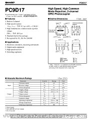 PC9D17 datasheet pdf SHARP