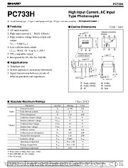 PC733H datasheet pdf SHARP