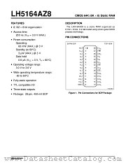 LH5164AZ8 datasheet pdf SHARP