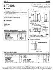 LT260A datasheet pdf SHARP