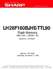 LH28F160BJHE-TTL90 datasheet pdf SHARP