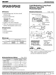 GP2A20 datasheet pdf SHARP