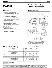 PC915 datasheet pdf SHARP