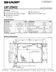 LM12S402 datasheet pdf SHARP
