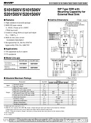 S201S05V datasheet pdf SHARP