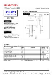 2SK2492 datasheet pdf Shindengen