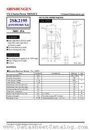 2SK2195 datasheet pdf Shindengen