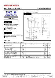 2SK2189 datasheet pdf Shindengen
