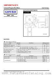 S20WB20 datasheet pdf Shindengen
