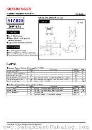 S1ZB20D datasheet pdf Shindengen