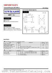 S1WA60BD datasheet pdf Shindengen