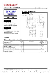 2SK1195 datasheet pdf Shindengen