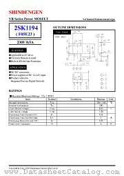 2SK1194 datasheet pdf Shindengen