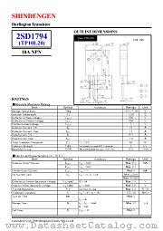 2SD1794 datasheet pdf Shindengen
