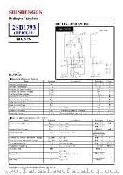 2SD1793 datasheet pdf Shindengen