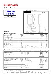 2SD1791 datasheet pdf Shindengen