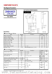 2SD1023 datasheet pdf Shindengen