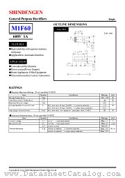 M1F60 datasheet pdf Shindengen