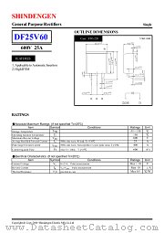 DF25V60 datasheet pdf Shindengen