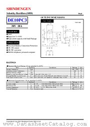 DE10PC3 datasheet pdf Shindengen
