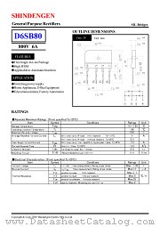D6SB80 datasheet pdf Shindengen