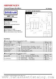 D5SBA60 datasheet pdf Shindengen