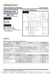 D4SBL20U datasheet pdf Shindengen