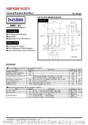D4SB80 datasheet pdf Shindengen
