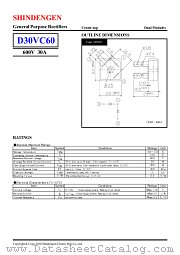 D30VC60 datasheet pdf Shindengen