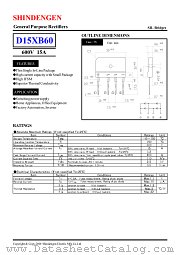D15XB60 datasheet pdf Shindengen