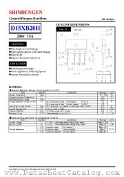 D15XB20H datasheet pdf Shindengen