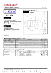 D15XB20 datasheet pdf Shindengen