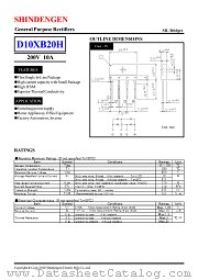D10XB20H datasheet pdf Shindengen